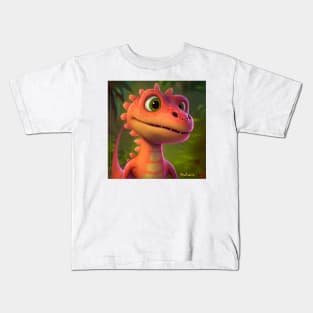 Baby Dinosaur Dino Bambino - Aiden Kids T-Shirt